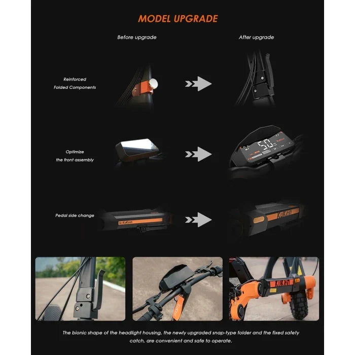 Hulajnoga Elektryczna Kukirin G3 Adventurers Dream, Silnik Tylny 1200W, 50km/h, Bateria 52V 18Ah, Sterowanie Ekranem Dotykowym - Dostawca