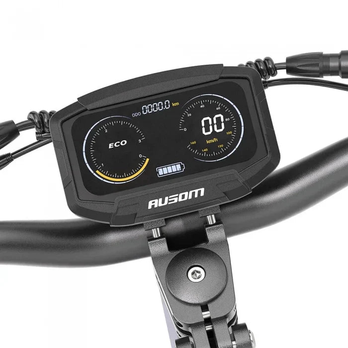 Składana hulajnoga elektryczna Ausom F1 Max, silnik 2*1400W, bateria 60V 20,8Ah, opony 10x3,0 cali, maks. prędkość 72 km/h - Dostawca